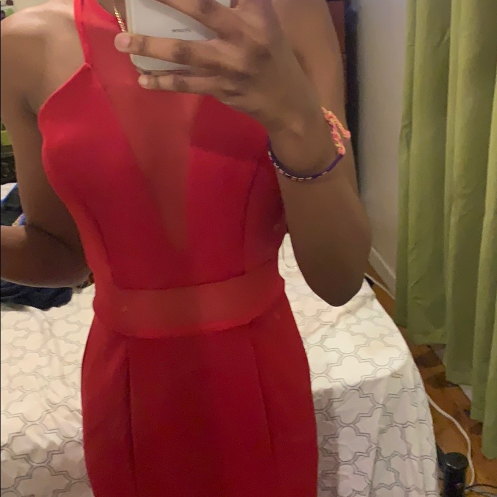 Red Macy’s dress